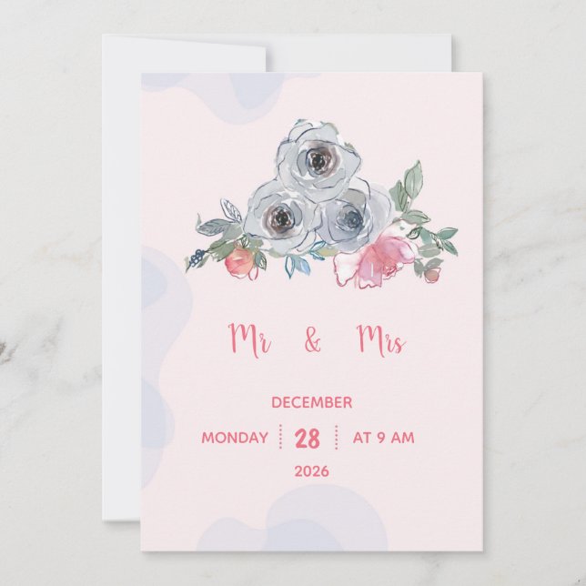 Bröllopsinbjudan Inbjudningar (Framsida)