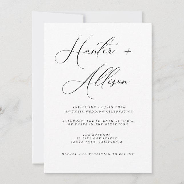 Bröllopsinbjudan Inbjudningar (Framsida)