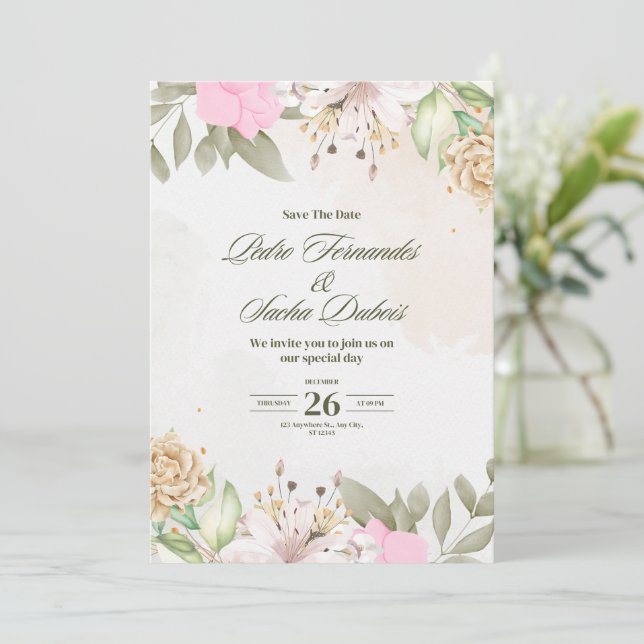 Bröllopsinbjudan Inbjudningar (Stående Fram)