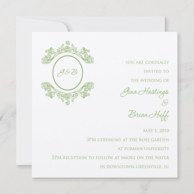 Bröllopsinbjudan Inbjudningar (Framsida)