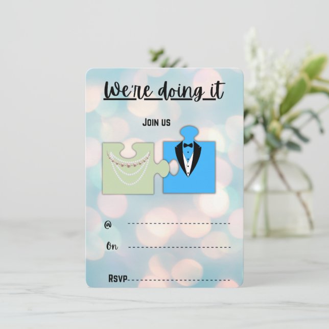 Bröllopsinbjudan Inbjudningar (Stående Fram)