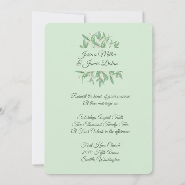 Bröllopsinbjudan Inbjudningar (Framsida)