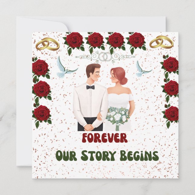 Bröllopsinbjudan Inbjudningar (Framsida)