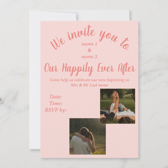 Bröllopsinbjudan Inbjudningar (Framsida)