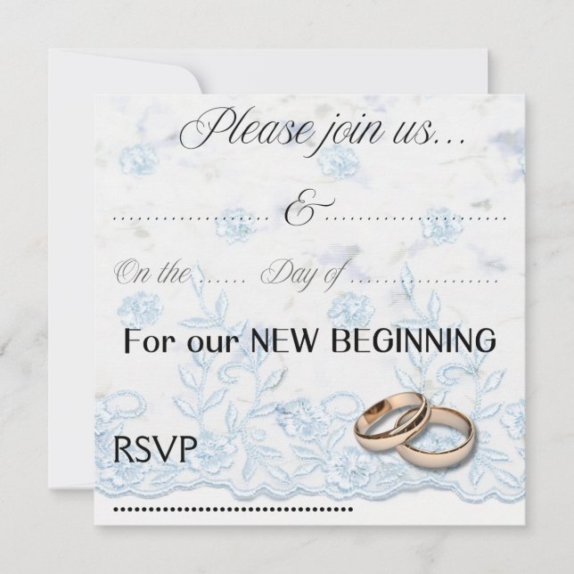 Bröllopsinbjudan Inbjudningar (Framsida)