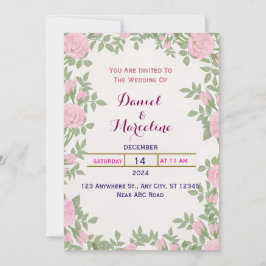 Bröllopsinbjudan Inbjudningar