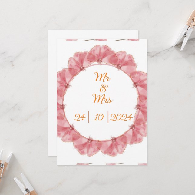 Bröllopsinbjudan Inbjudningar (Fram/Back In Situ)