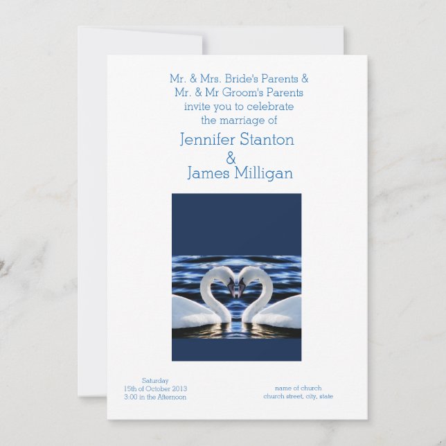 Bröllopsinbjudan Inbjudningar (Framsida)