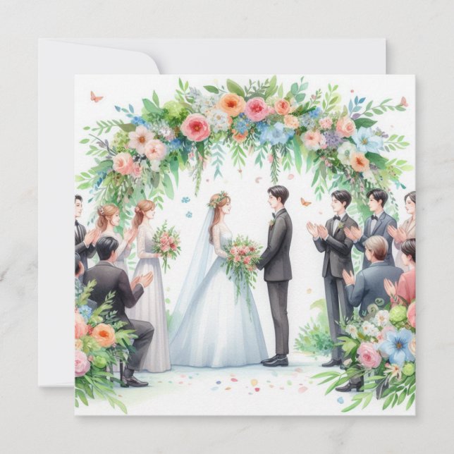 Bröllopsinbjudan Inbjudningar (Framsida)