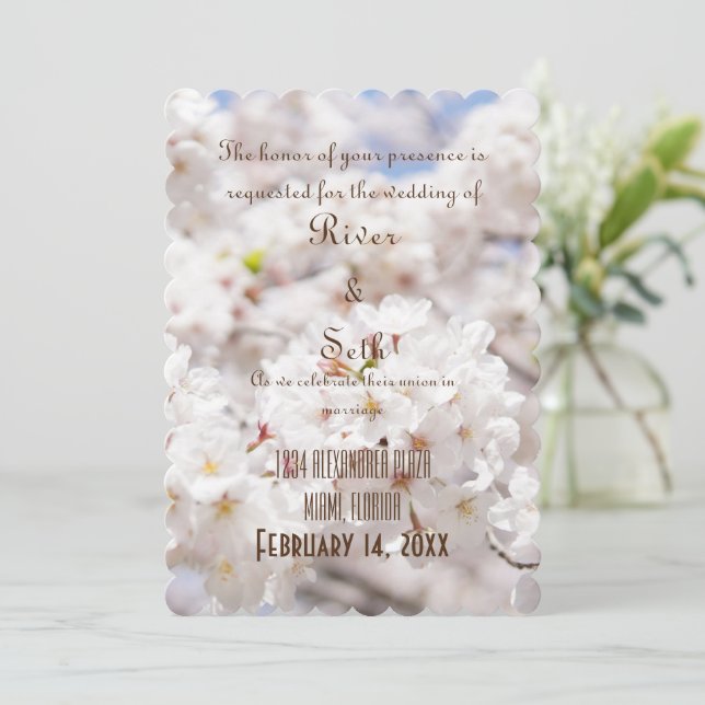 Bröllopsinbjudan Inbjudningar (Stående Fram)