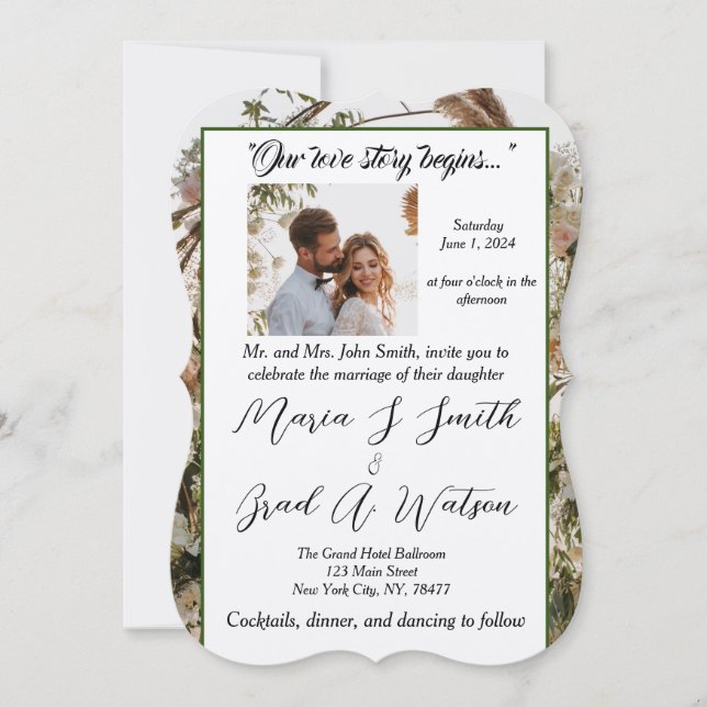 Bröllopsinbjudan Inbjudningar (Framsida)