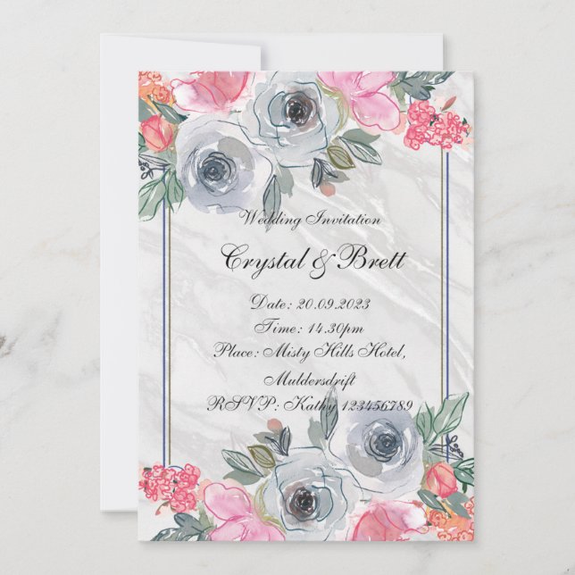 Bröllopsinbjudan Inbjudningar (Framsida)