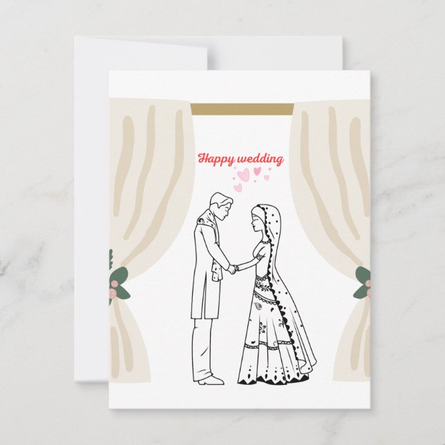 Bröllopsinbjudan  inbjudningar (Framsida)