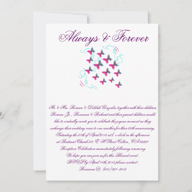  Bröllopsinbjudan Inbjudningar (Framsida)