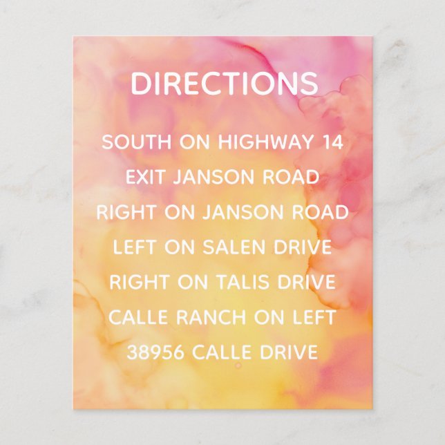 Bröllopsinbjudan Infogad Kort Färska Blommor (Framsida)