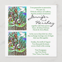 Bröllopsinbjudan - Israels stad - Sage Inbjudningar