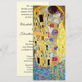 Bröllopsinbjudan, kyssarna av Gustav Klimt Inbjudningar