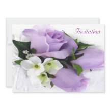 Bröllopsinbjudan Lila Ro