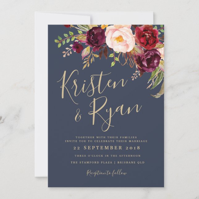 Bröllopsinbjudan - Lucy Suite Inbjudningar (Framsida)