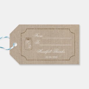 Bröllopsinbjudan   Mason Burk Linen Presentetikett