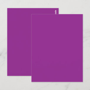 Bröllopsinbjudan med fet Magenta med minimal Stil Vykort