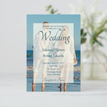 Bröllopsinbjudan med foto