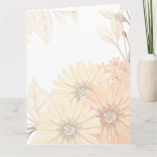 Bröllopsinbjudan med pastellfärgad blomdesign tack kort