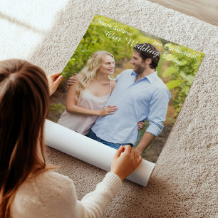 Bröllopsinbjudan med premiärfoto för film poster