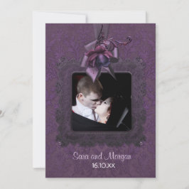 Bröllopsinbjudan mörk Romantik Inbjudningar