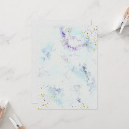 Bröllopsinbjudan om Papper vattenfärgstex Inbjudningar