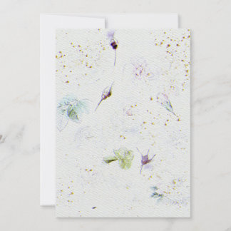 Bröllopsinbjudan om Papper vattenfärgstex Inbjudningar