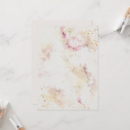 Bröllopsinbjudan om Papper vattenfärgstex Inbjudningar