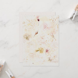 Bröllopsinbjudan om Papper vattenfärgstex Inbjudningar