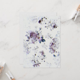 Bröllopsinbjudan om Papper vattenfärgstex Inbjudningar