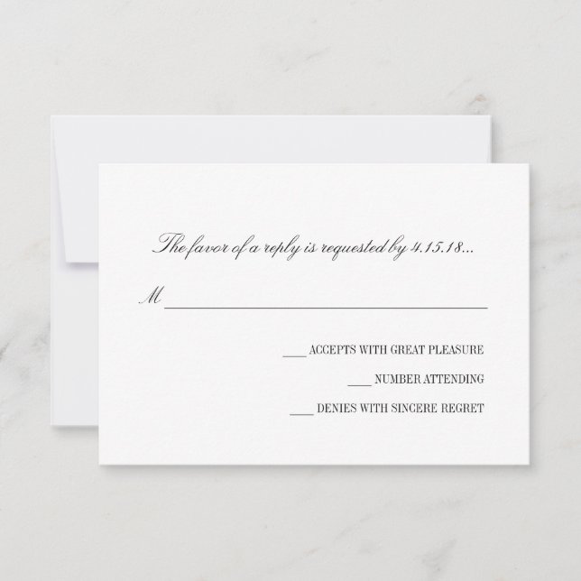 Bröllopsinbjudan - OSA | Grundläggande (Framsida)