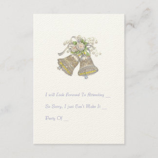 Bröllopsinbjudan, OSA kort. ’Bröllop Klockor’