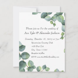 Bröllopsinbjudan - platt kort