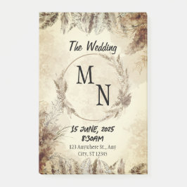 Bröllopsinbjudan Post-it Block