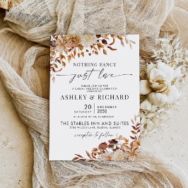 Bröllopsinbjudan Rustic Höst löv Bröllop Inbjudningar