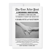 Bröllopsinbjudan, sidnyhet