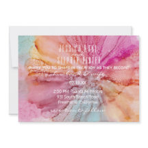 Bröllopsinbjudan Silke Flowers