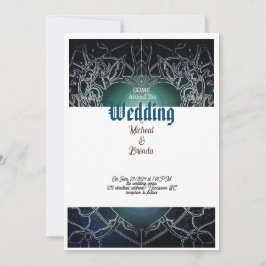 Bröllopsinbjudan Star Liight Ro Inbjudningar