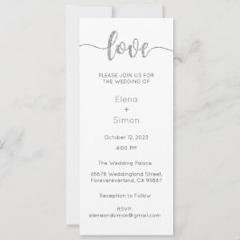 Bröllopsinbjudan, Stationär Bröllop, Kärlek Inbjudningar