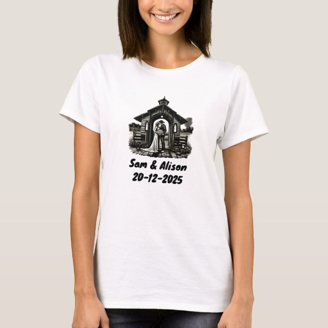 Bröllopsinbjudan T Shirt (Framsida)
