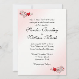 Bröllopsinbjudan till Alla Hjärtans Dag Inbjudningar