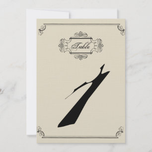 Bröllopsinbjudan till art nouveau Posh Wedding Inbjudningar