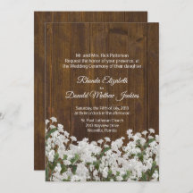 Bröllopsinbjudan till babys andedräkt