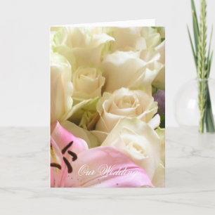 Bröllopsinbjudan till blommor inbjudan