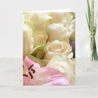 Bröllopsinbjudan till blommor inbjudan