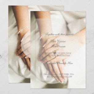 Bröllopsinbjudan till Bride Diamond Ring Inbjudningar